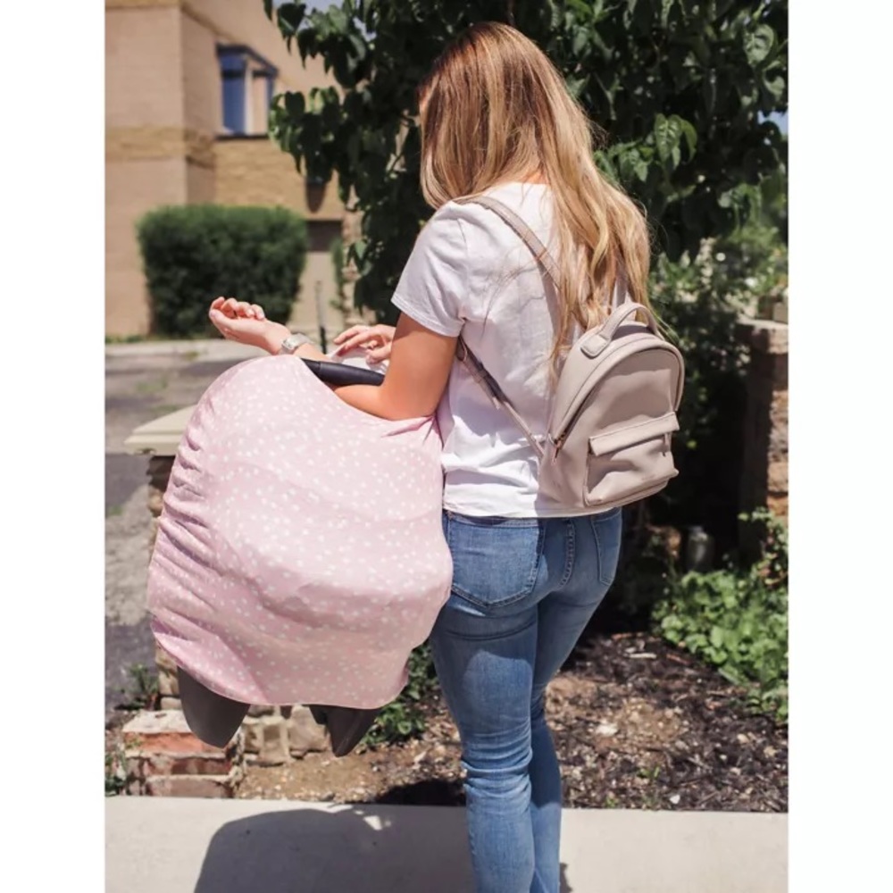 Copper Pearl Multi-use Carseat Nursing 🤱 Cover in Lucy 🎀